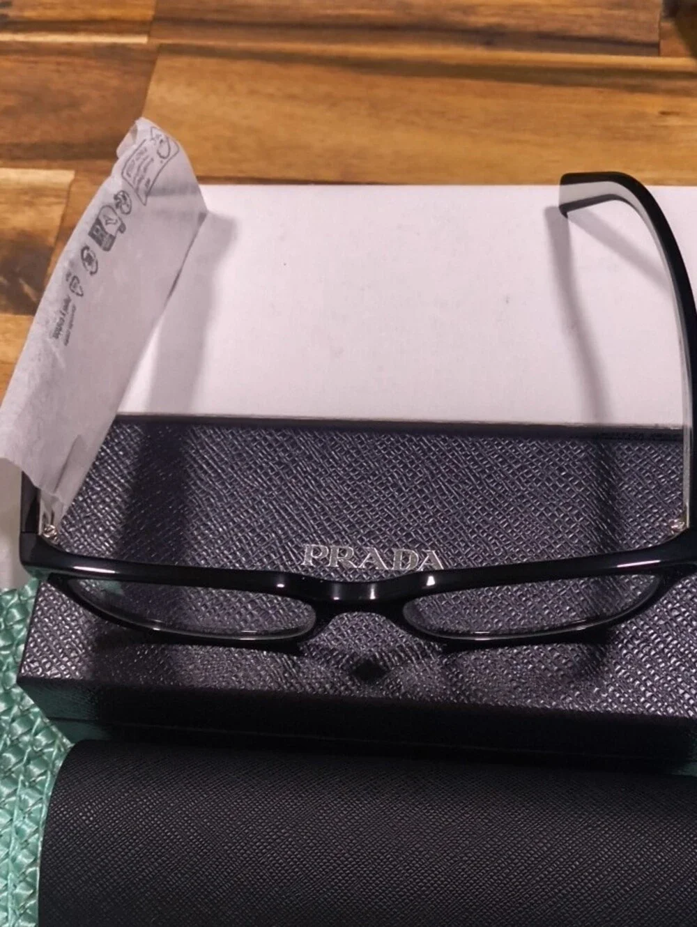 Prada OPR 17ZV Women Glasses in Withe and Black